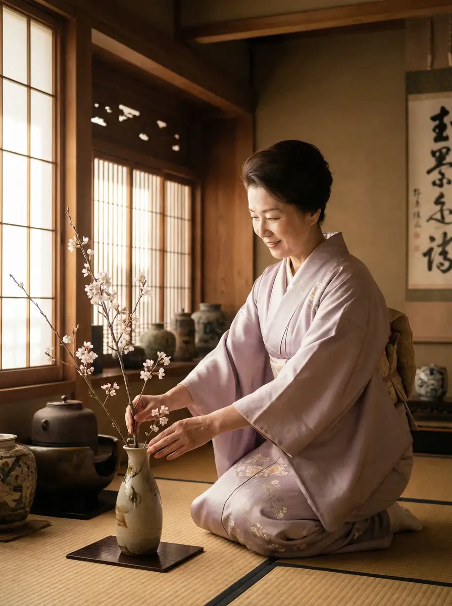 一位优雅的 四虎tv-四虎tv在线看剧场|高清视频免费更新不断 在和室中插花